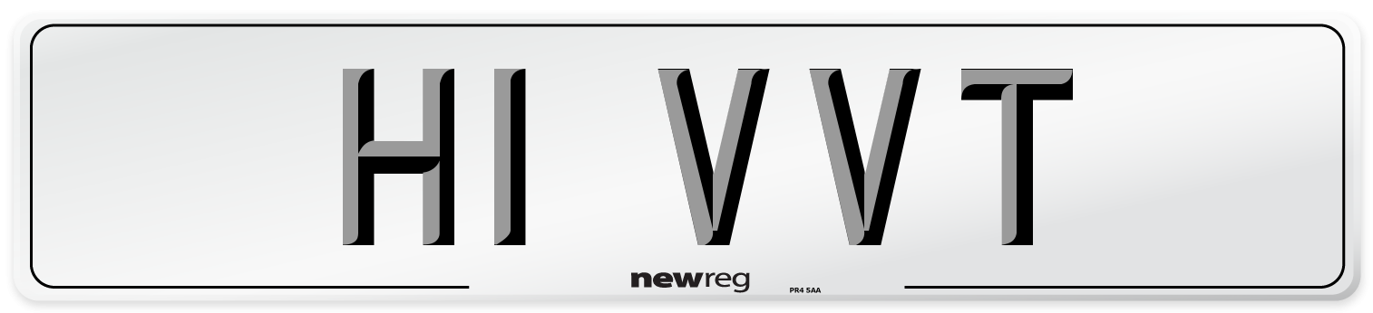 H1 VVT Number Plate from New Reg